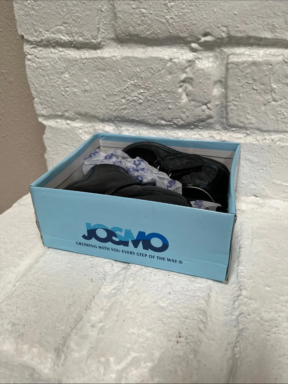 Josmo Black Patent Strap Dress Shoes